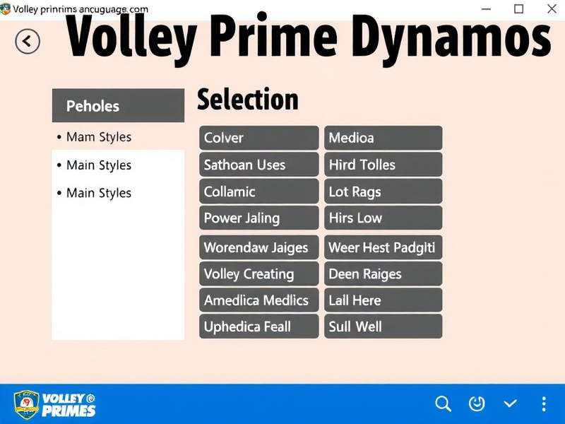 Volley Prime Dynamos Language Selection
